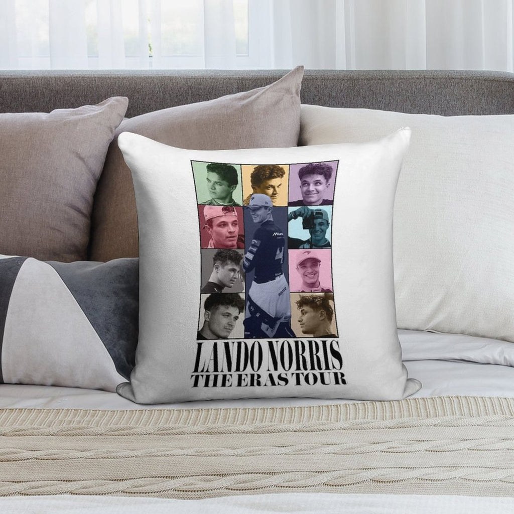 Lando Norris  The Eras Tour Soft Easy Maintenance Throw Pillow