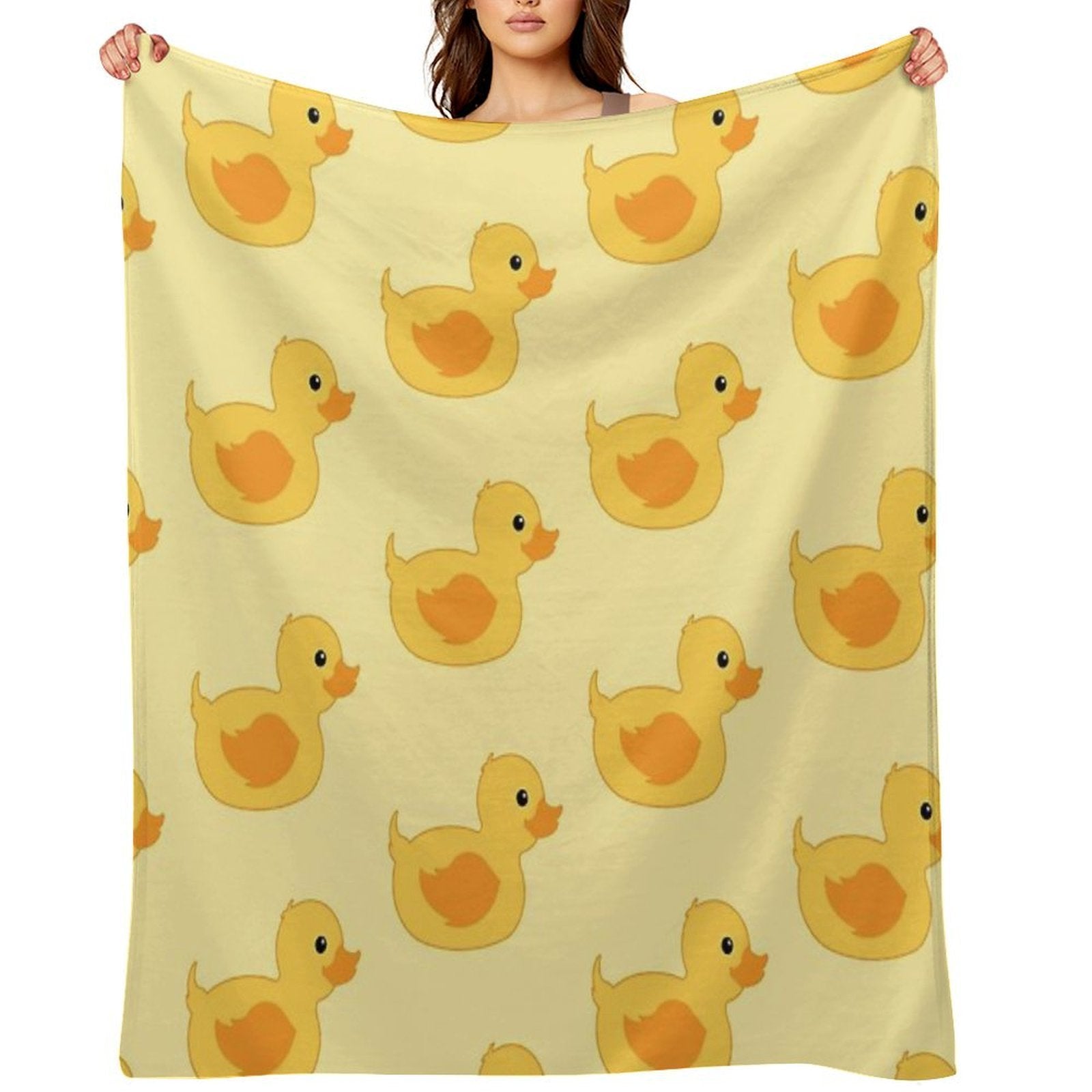 Rubber Duck Wrinkle-free Throw Blanket
