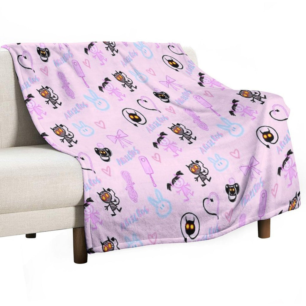 DD & LG Pink Travel-friendly Throw Blanket