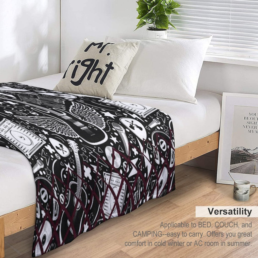 Rock Stampade Multi-functional Throw Blanket