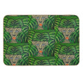 Cheetah On Green Leaves  Toxin-Free Bath Mat