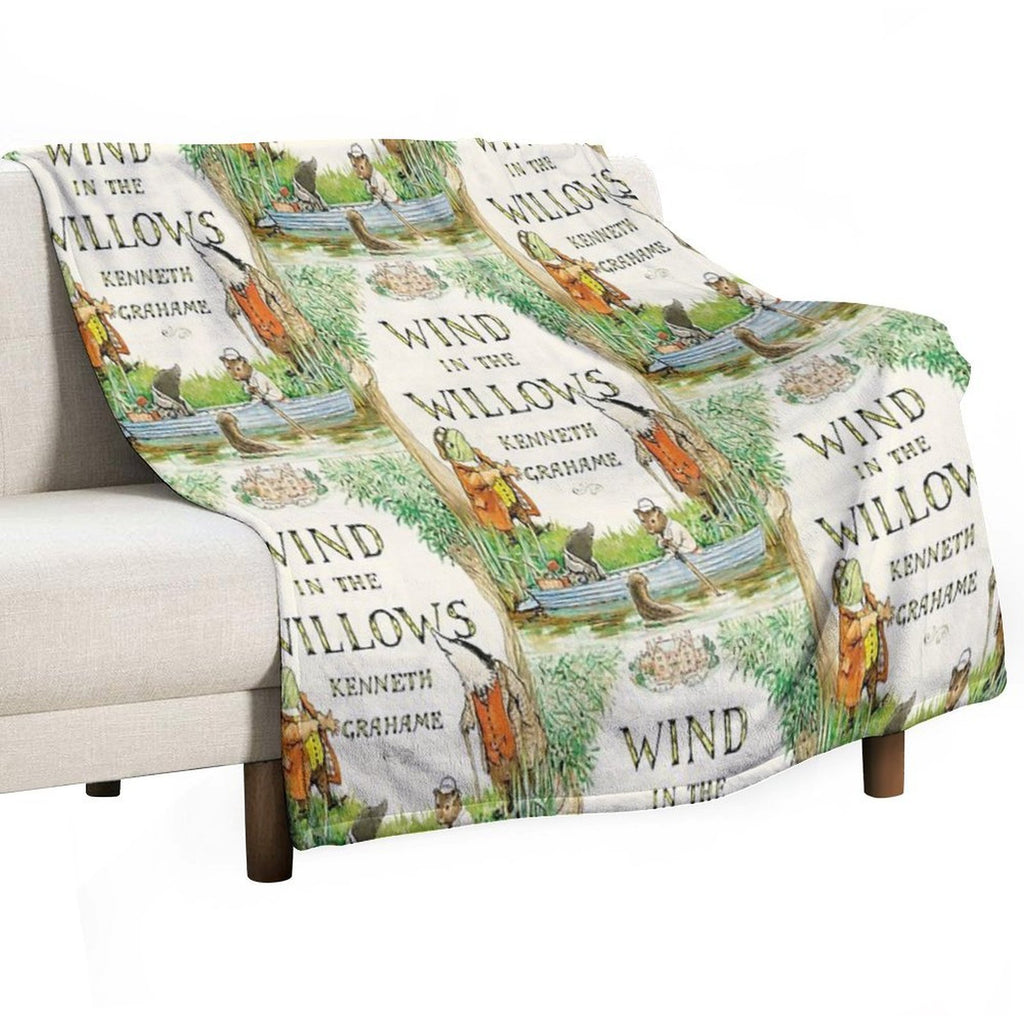 Wind in The Willows Book Cover Lightweight Throw Blanket