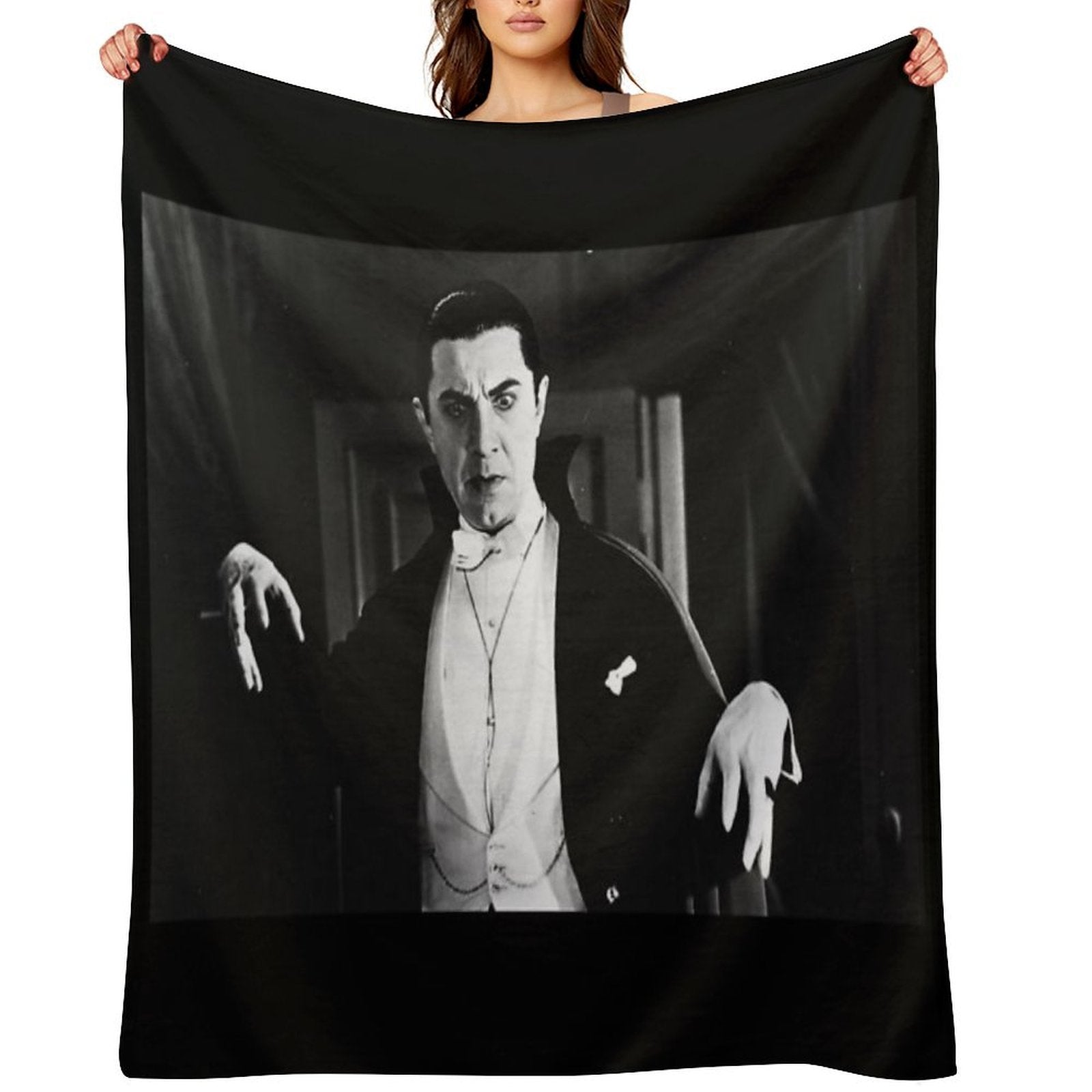 Classic Dracula Plush Throw Blanket