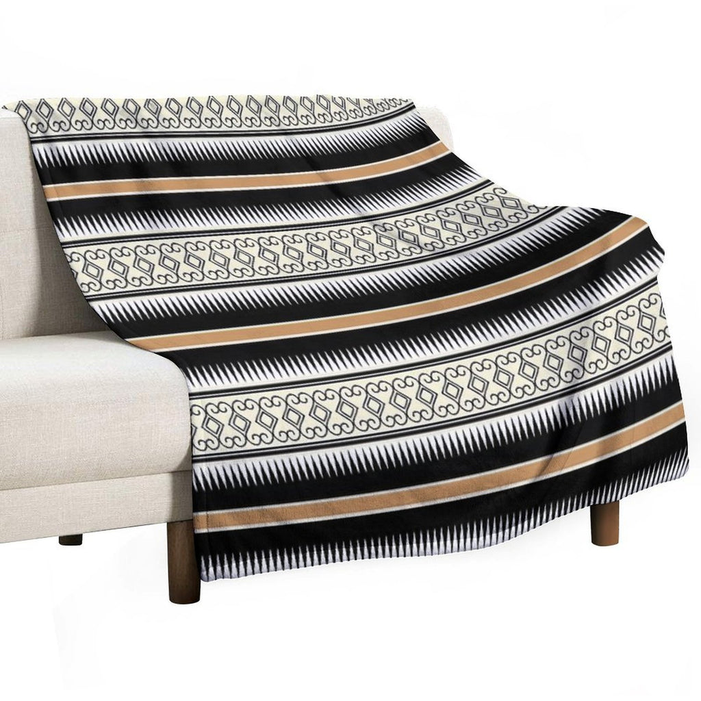 Tribal Seamless Pattern Multi-functional Throw Blanket