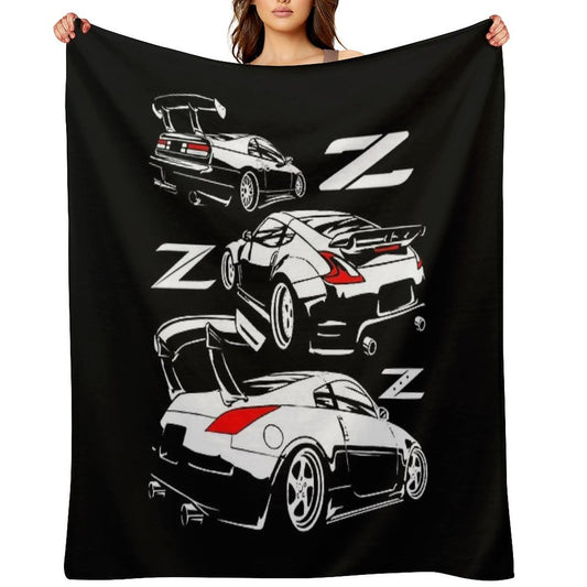 Z Family. 350z 370z 300zx Velvety-soft Throw Blanket