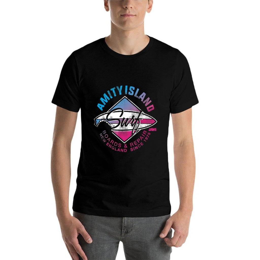 Jaws Amity Island New England Surf Shop Since  Moisture-wicking T-Shirt