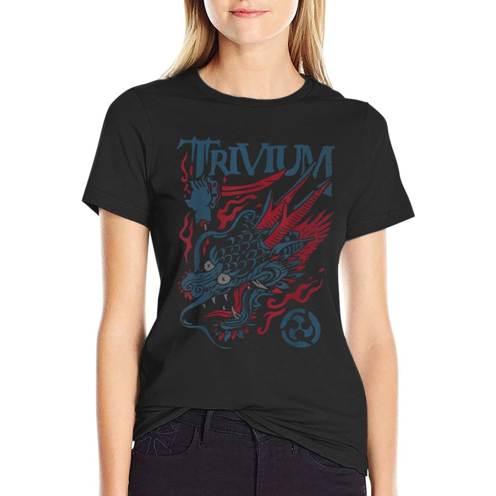 Trivium Screaming Dragon Color  Eco-friendly Material T-Shirt