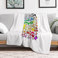 BFDI Inanimate Insanity All Characters (Transparent) Versatility Throw Blanket