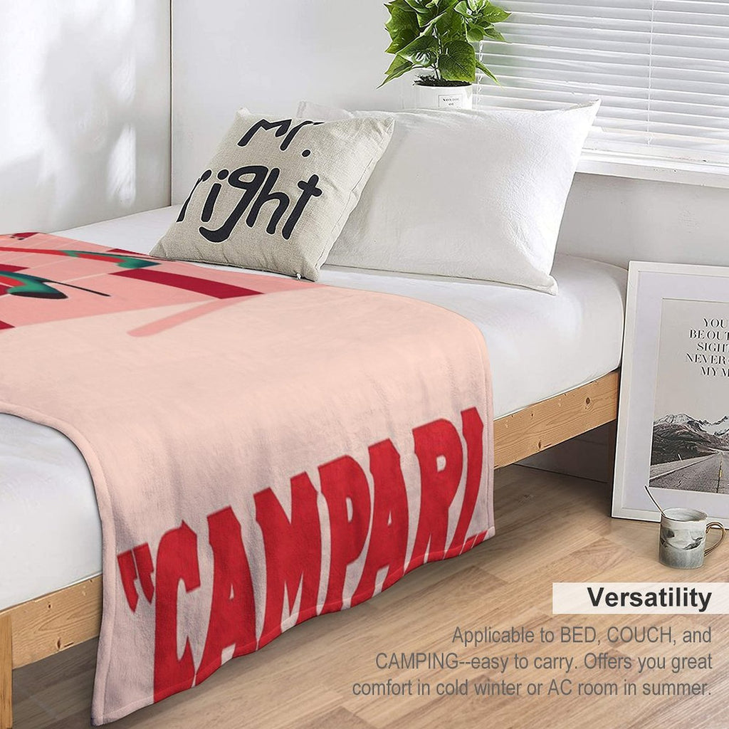 Vintage Campari Lightweight Throw Blanket