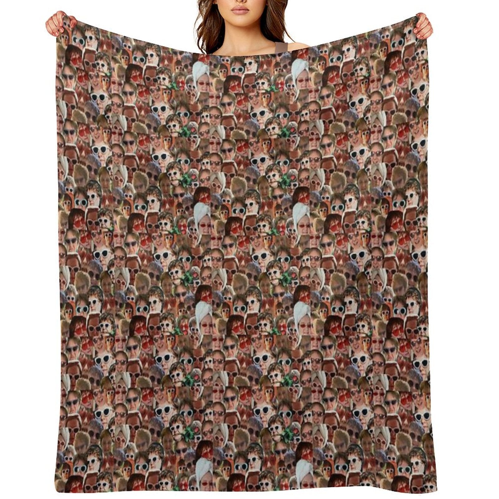 Lewis Capaldi Collage Repeat Print Anti-pilling Throw Blanket