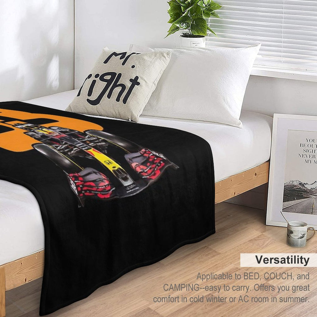 Max Verstappen 33 Formula 1  Design 3 Versatility Throw Blanket