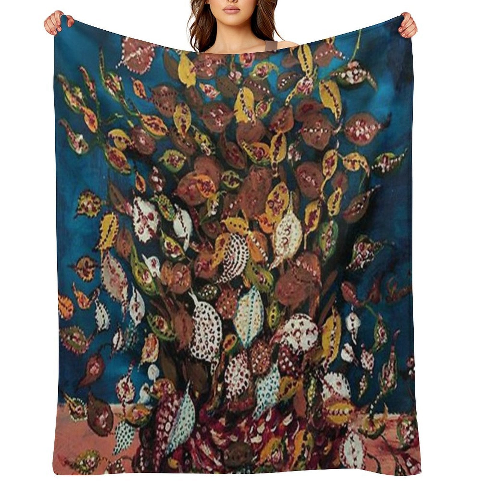 Le Bouquet De Feuilles - Seraphine Louis - Favourite Artists Collection Quick-dry Throw Blanket