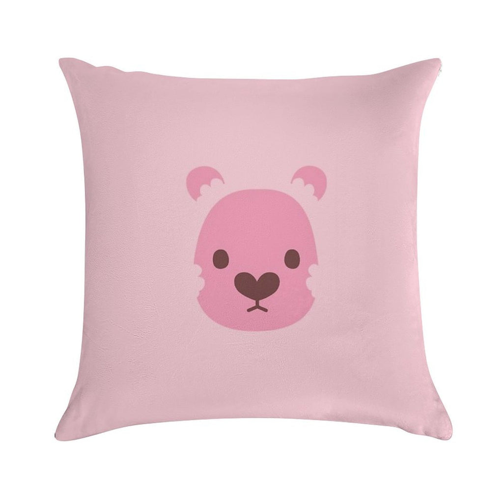 Lion! Soft Short Plush Fabric Throw Pillow