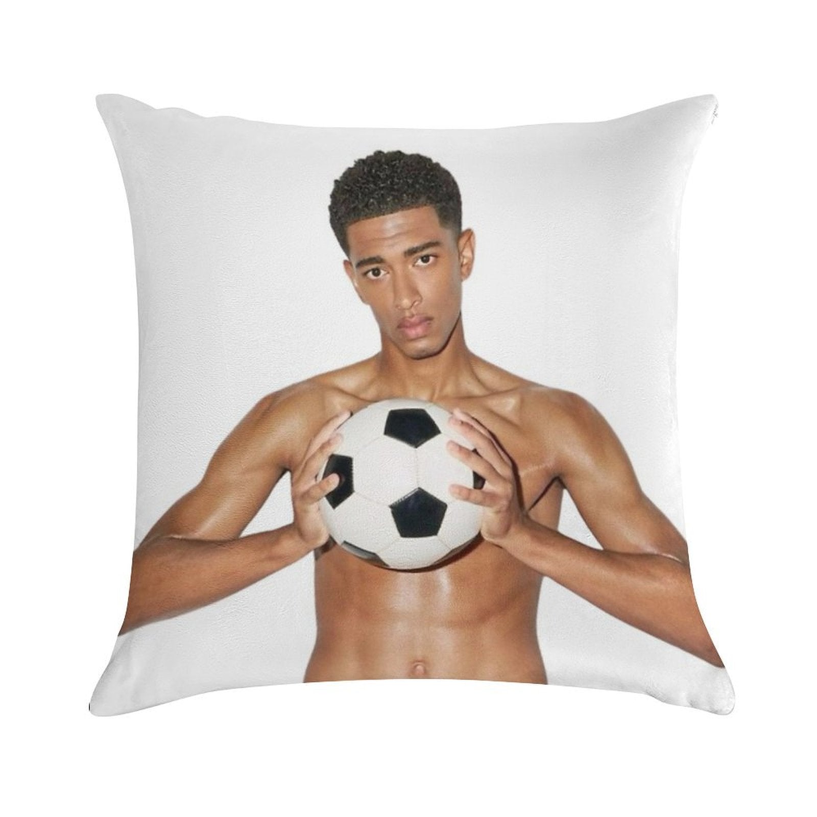 Jude Bellingham Soft Shrink-Resistant Throw Pillow
