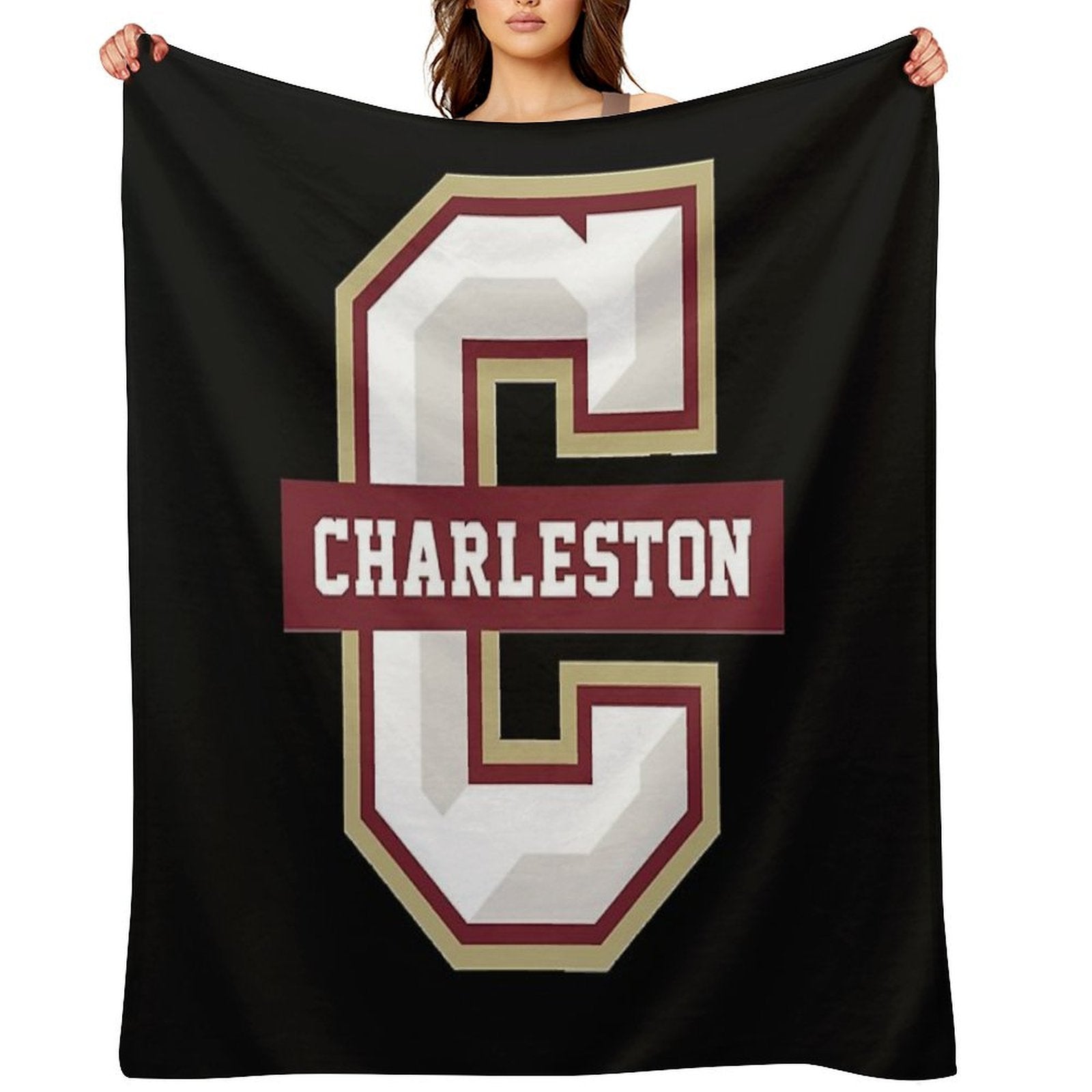College of Charleston Cougars Classic Anti-pilling Throw Blanket