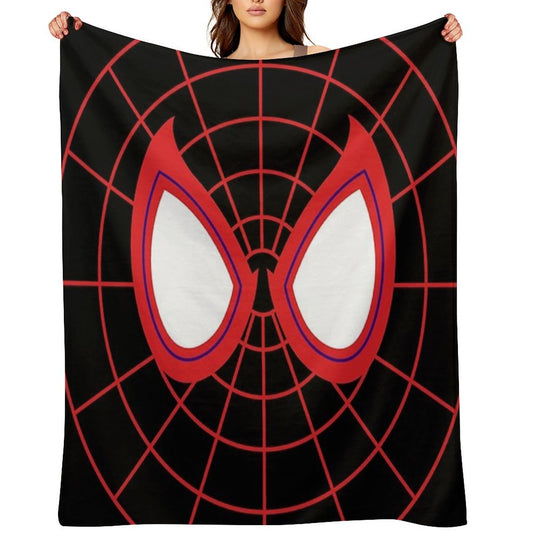 Miles Morales Eyes Eco-conscious Throw Blanket