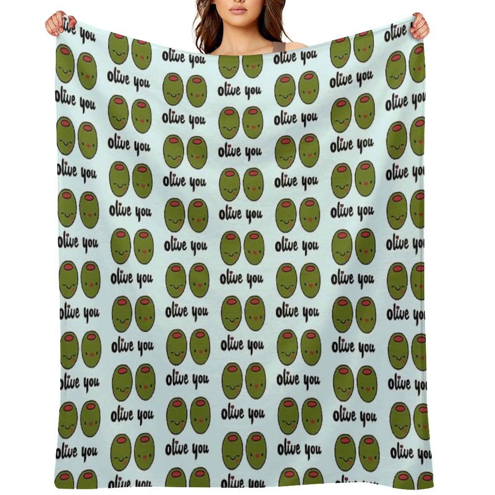 Olive You Multi-functional Throw Blanket