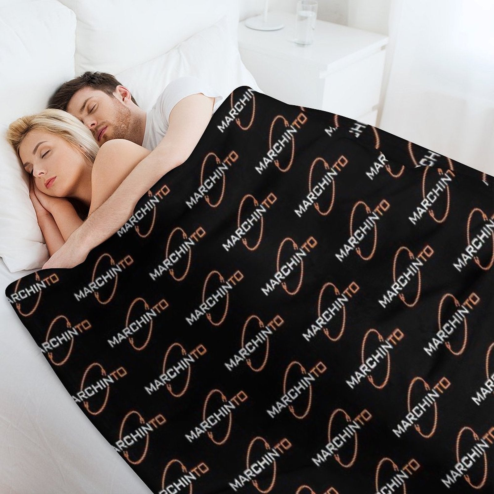 Marchinto Logo V2 Eco-conscious Throw Blanket