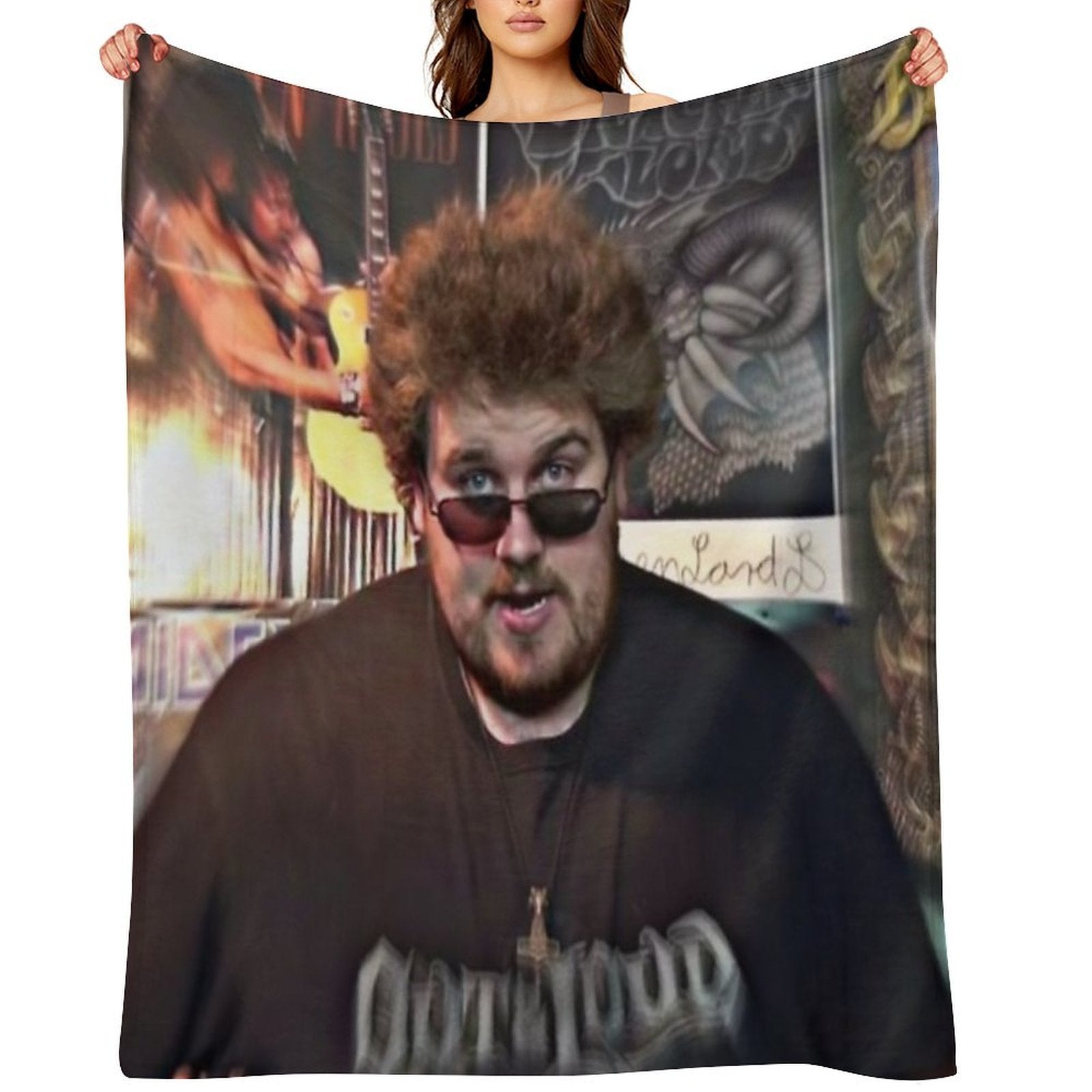 Drachenlord Rainer Winkler Easy Care Throw Blanket