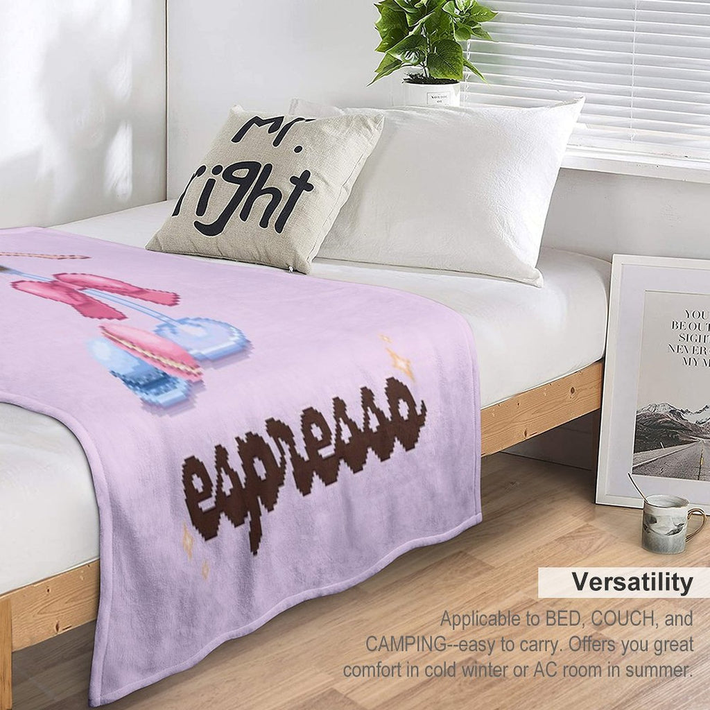 Sabrina Carpenter, Espresso Single, Sabrina 2024, Short N' Sweet Tour, Espresso Martini Machine-washable Throw Blanket