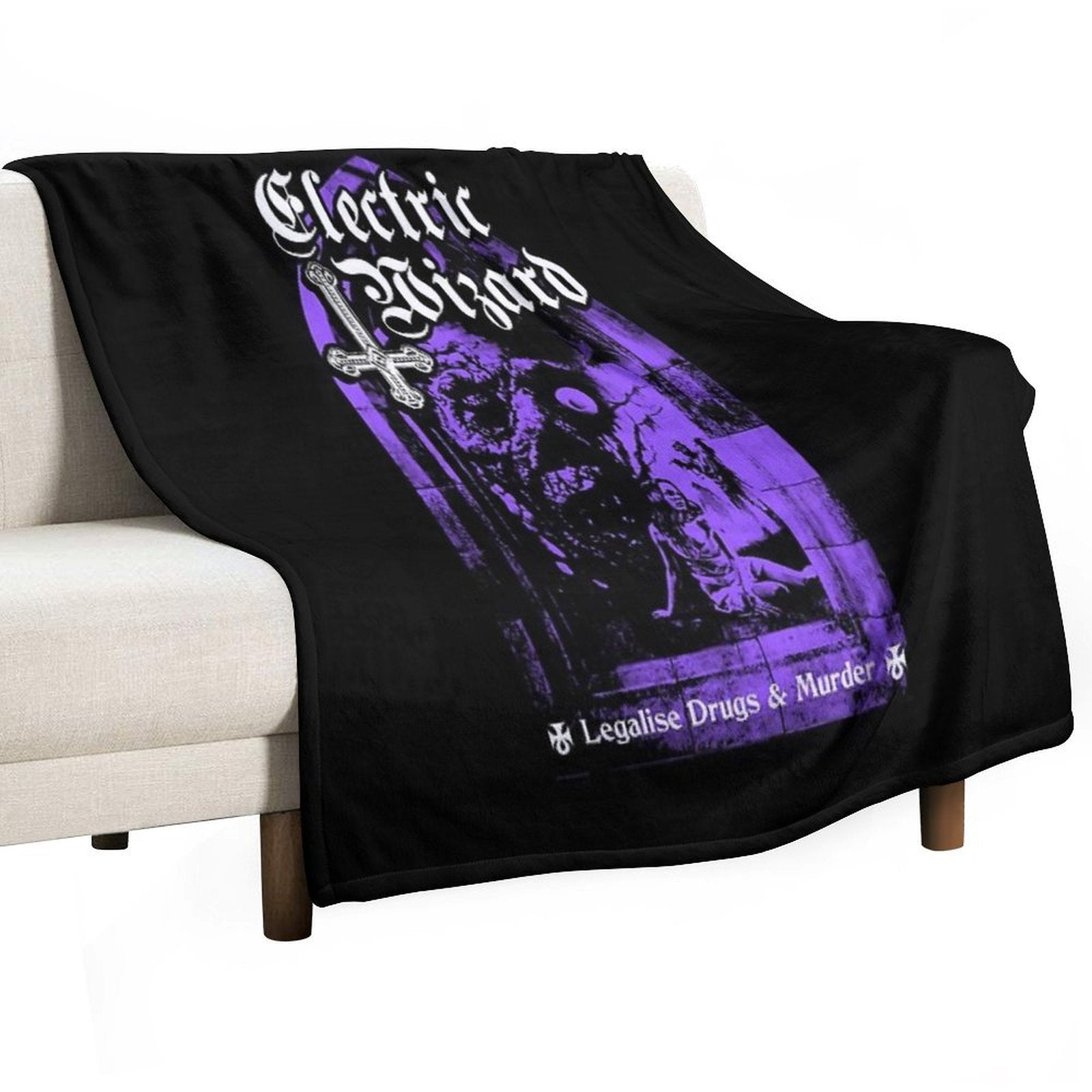Electric Wizard - Legalise It Wrinkle-free Throw Blanket