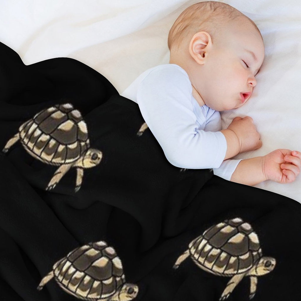 Cute Tortoise for Tortoise Lovers Machine-washable Throw Blanket