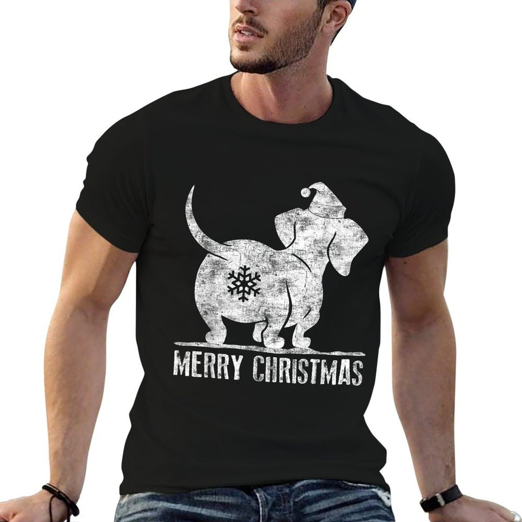 Funny Dachshund Ugly Christmas Weiner Dog Lovers Women  Soft T-Shirt