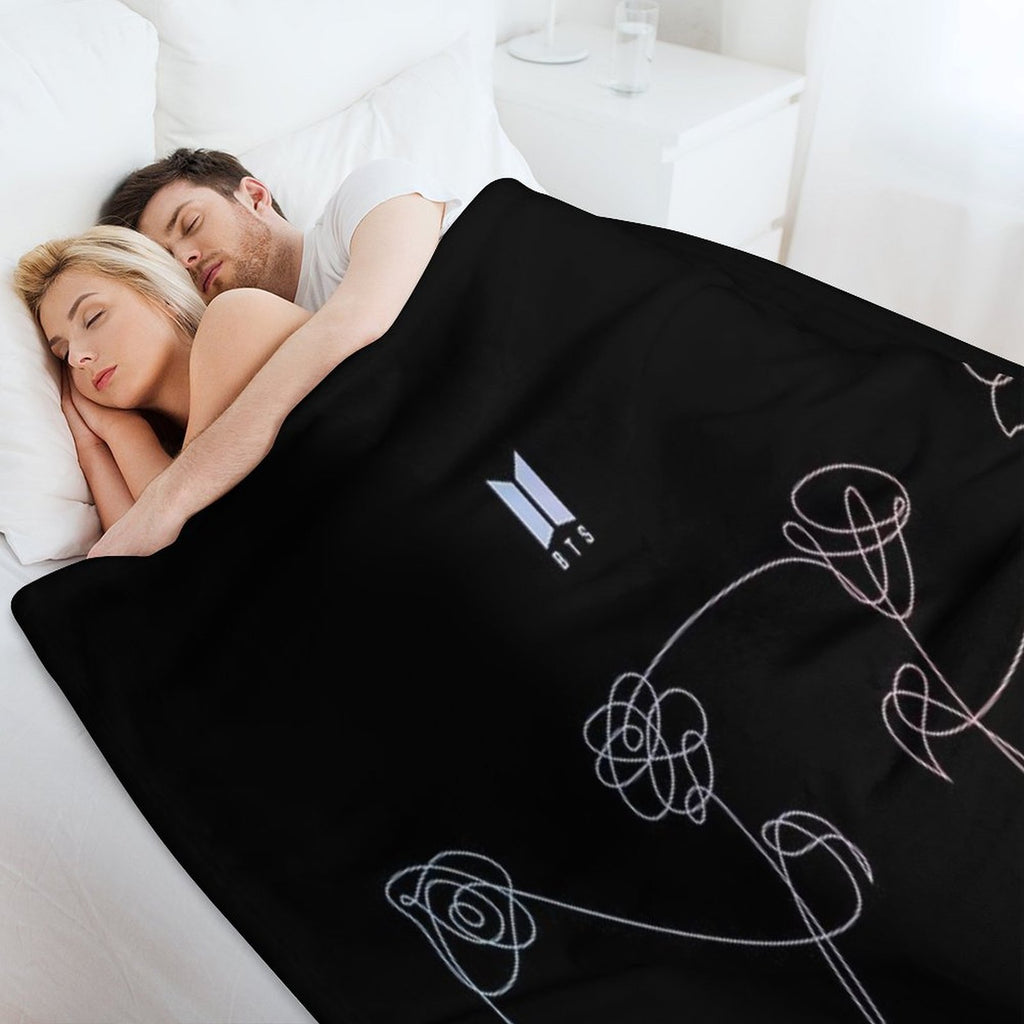 BTS LOVE YOURSELF FLOWER #1 Quick-dry Throw Blanket