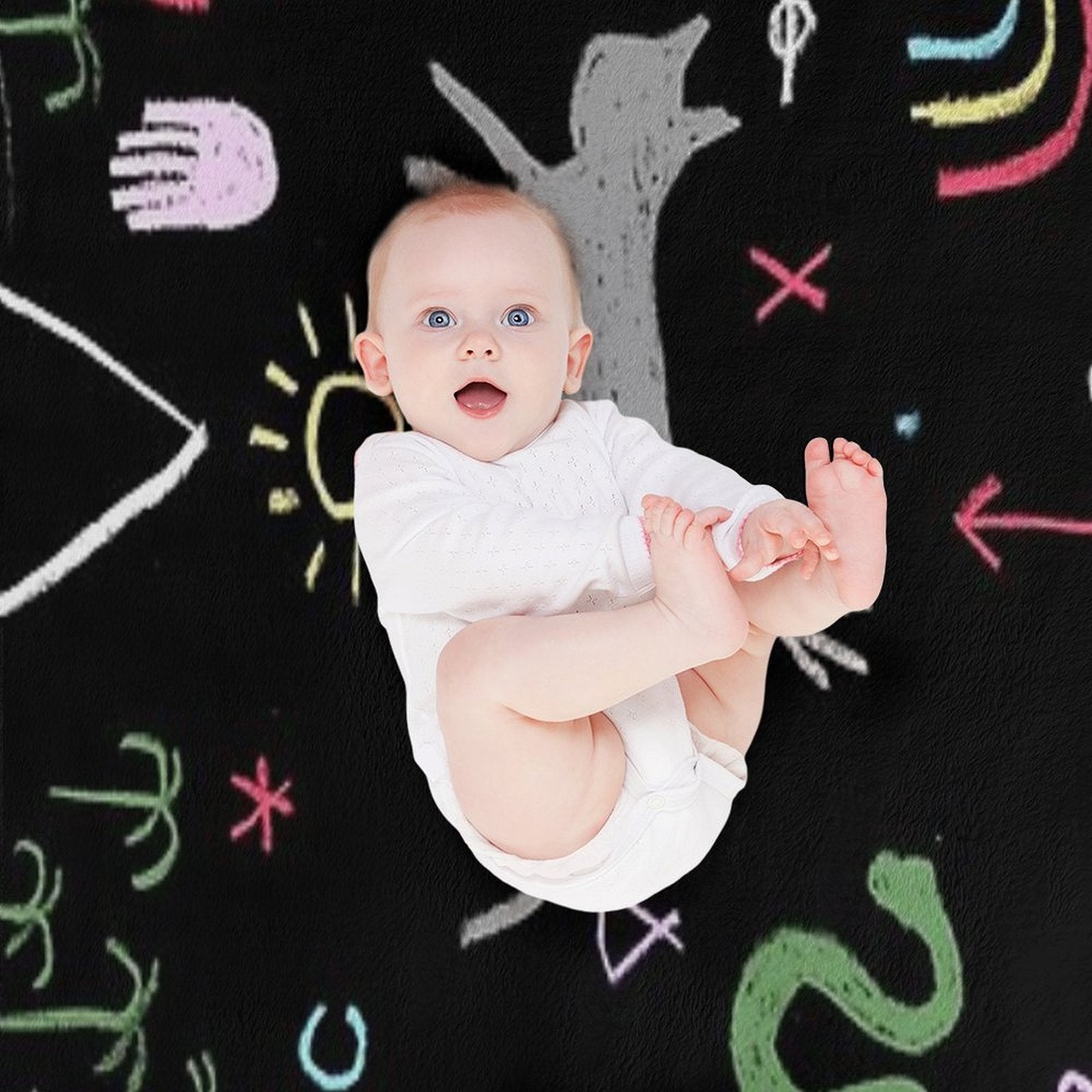 Chalk Board Dream Scape All-season Throw Blanket