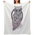 CELTIC OWL Travel-friendly Throw Blanket
