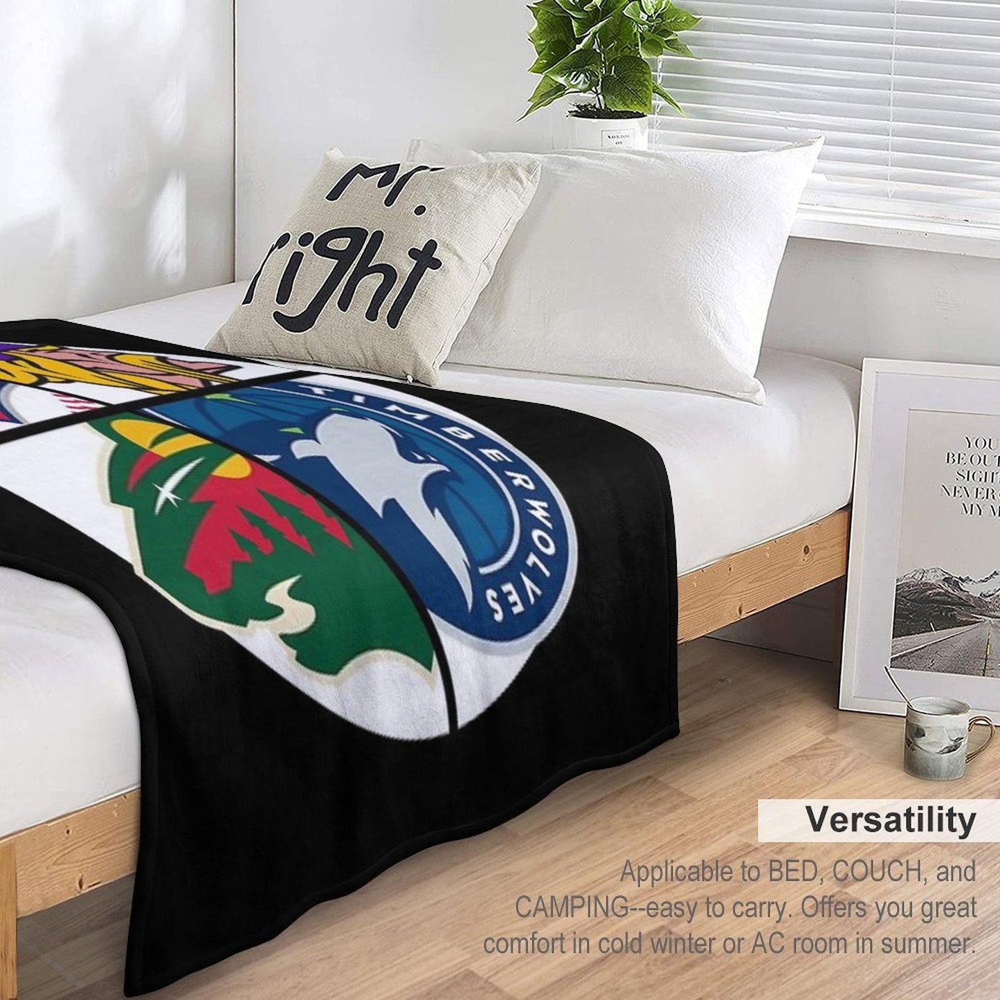 Minnesota Sports Shrink-resistant Throw Blanket