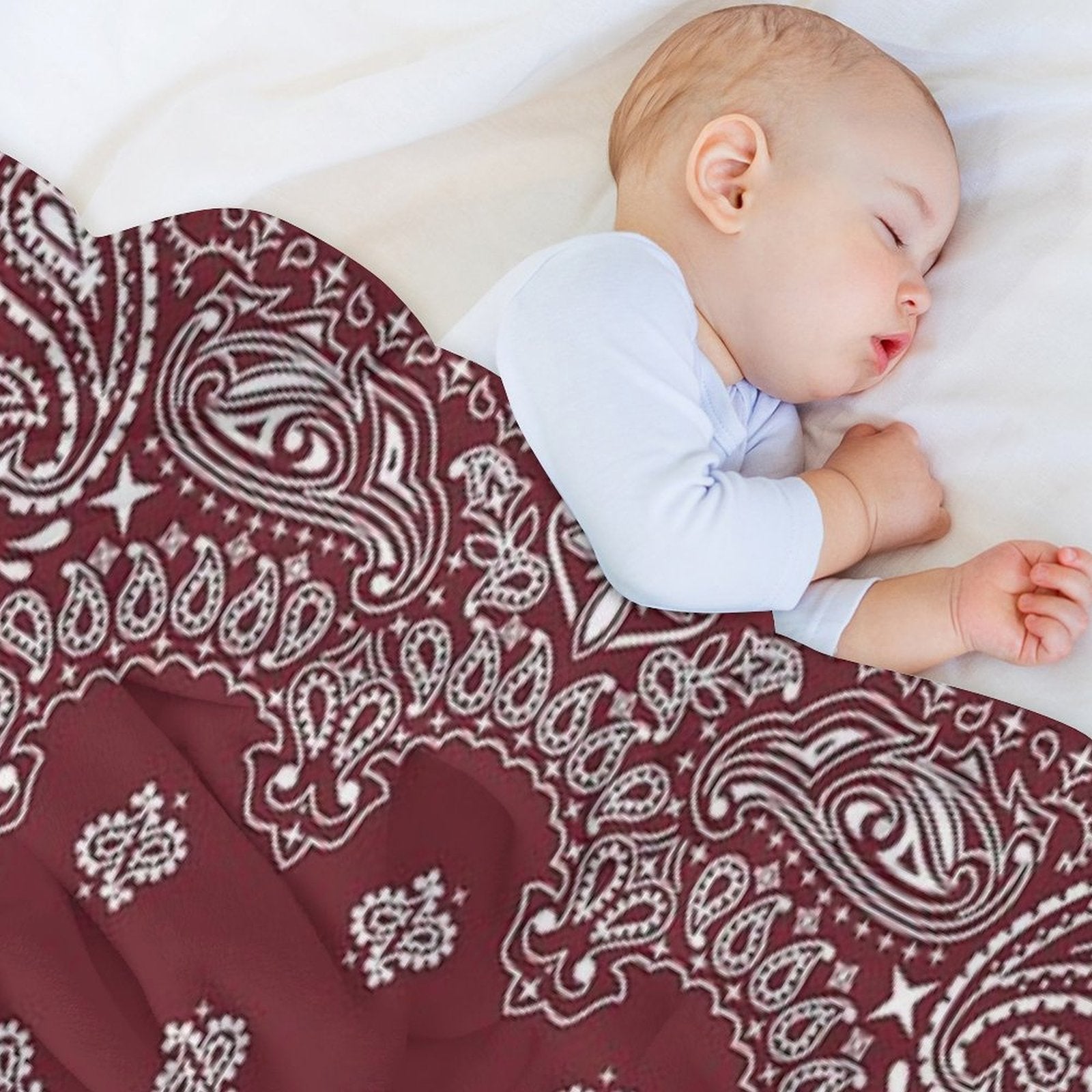 Bandana - Hippie Style Plush Throw Blanket