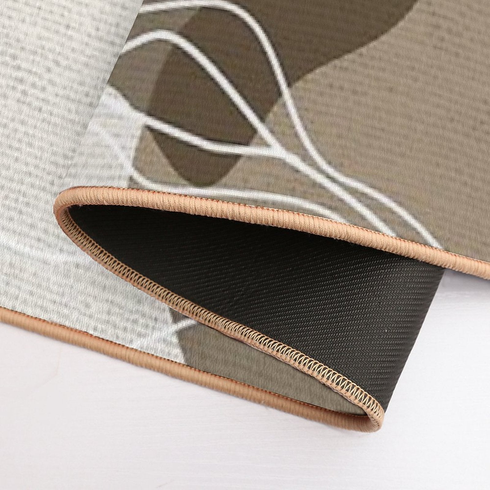 Leafy Lane in Neutral 1  Dirt-Trapping Bath Mat