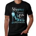 Womens 50th Birthday Women Zircon Birthstone December Gift  Rolled Sleeves T-Shirt