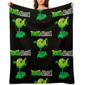 Peashooter Design  Plants Vs Zombies Versatility Throw Blanket
