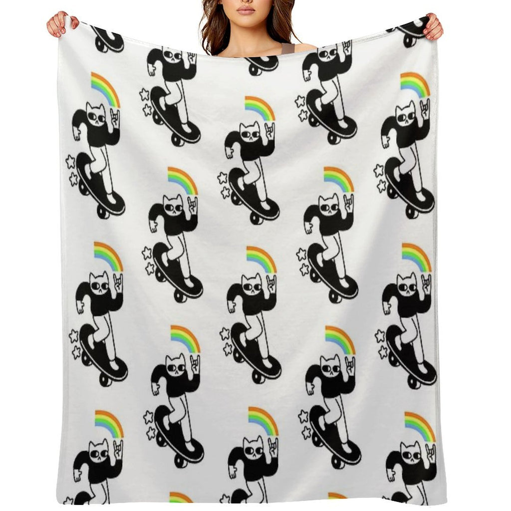 Coolest Cat Multi-functional Throw Blanket