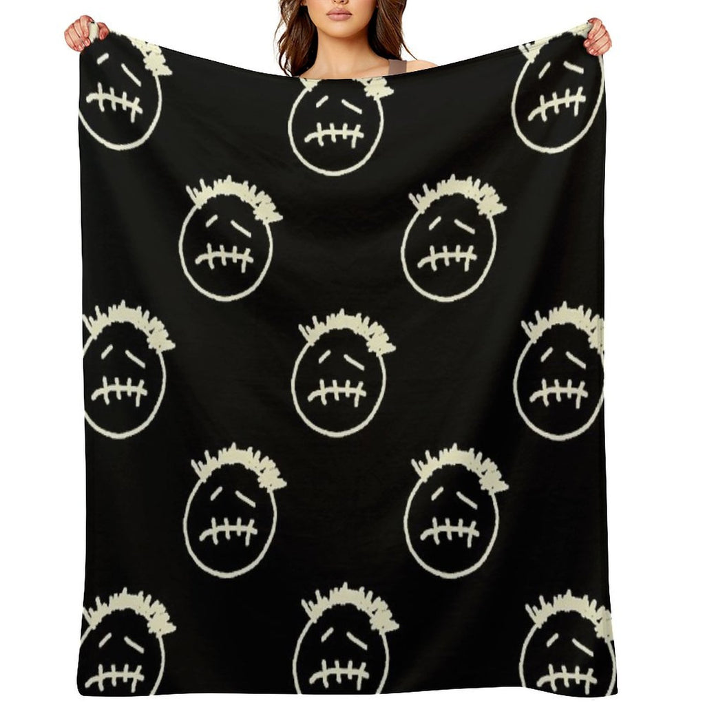 Cactus Jack Face Machine-washable Throw Blanket