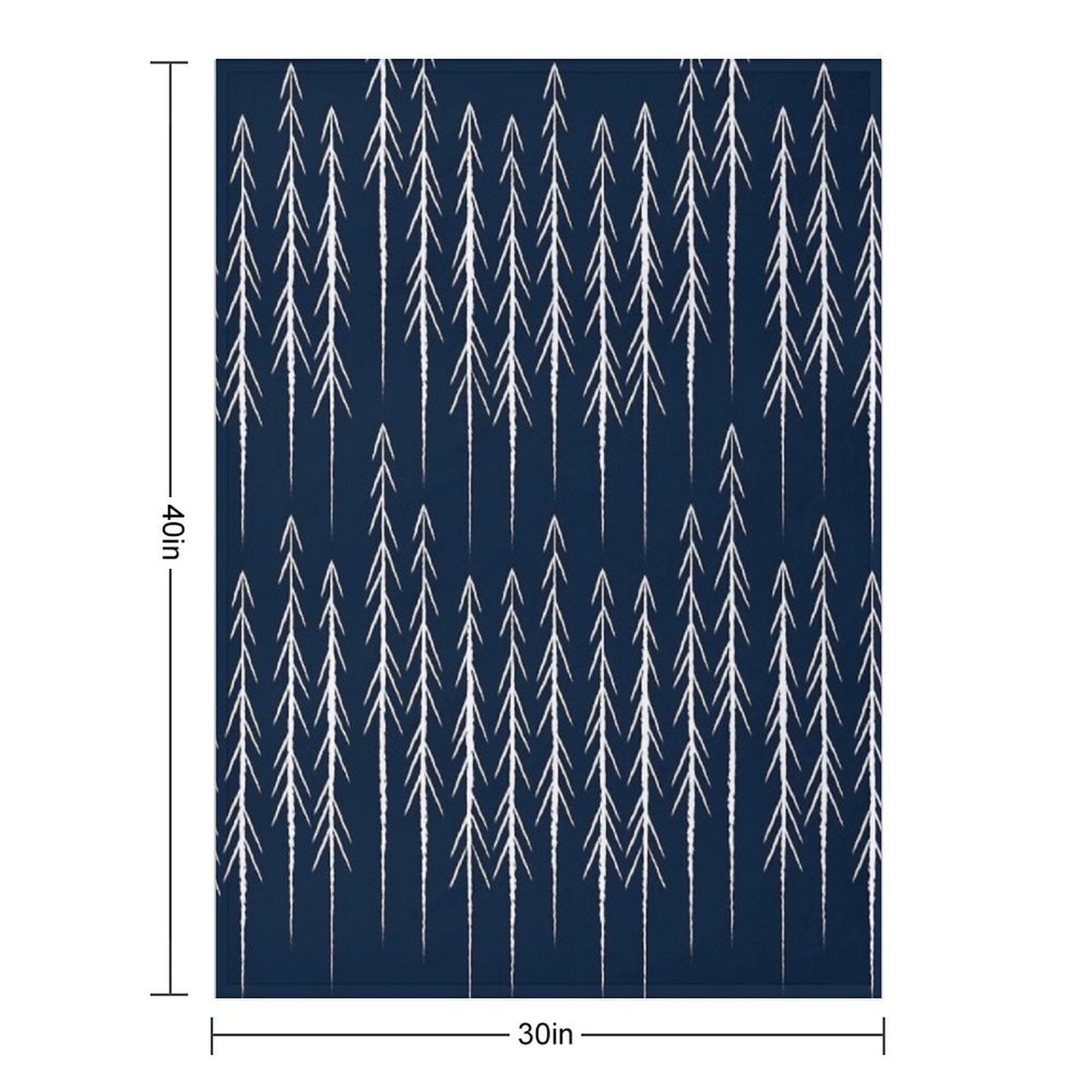 Pine Trees Machine-washable Throw Blanket