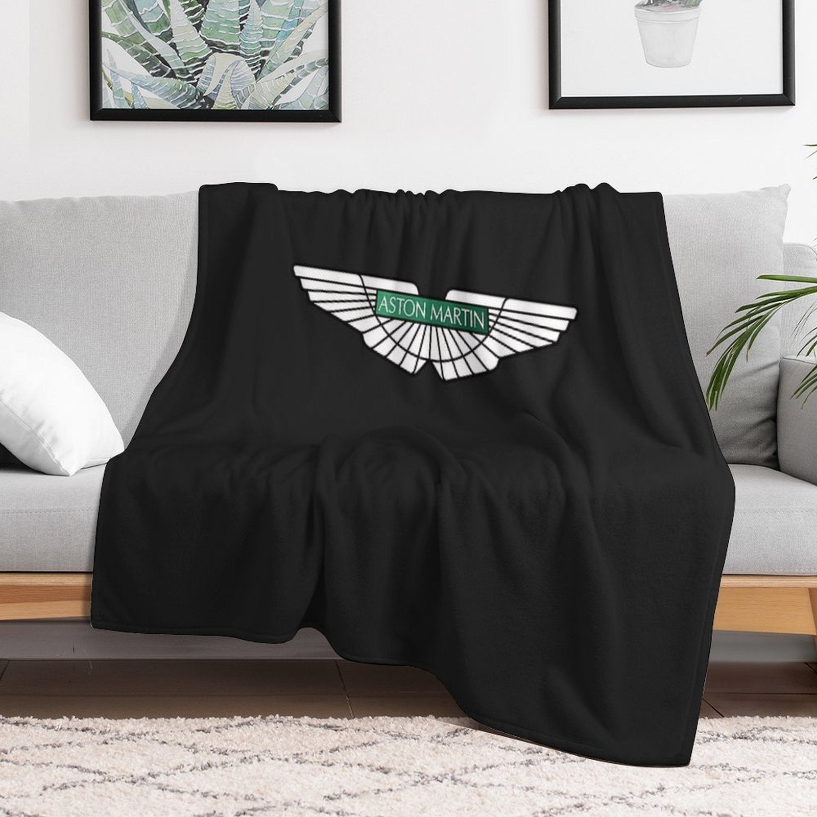 Aston Martin Logo Eco-conscious Throw Blanket