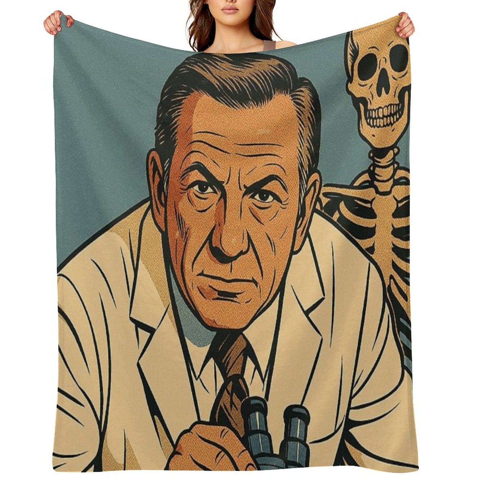 Quincy, Crime Series 70s Versatility Throw Blanket