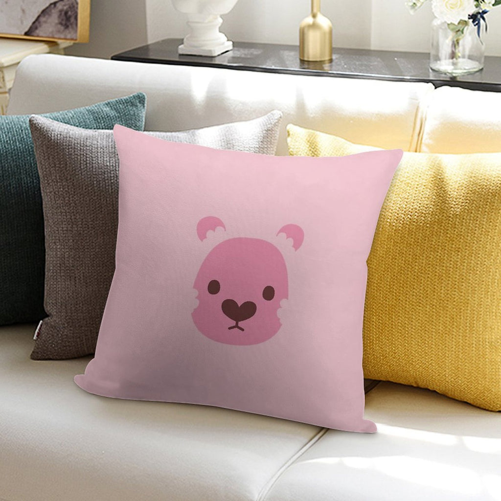 Lion! Soft Short Plush Fabric Throw Pillow