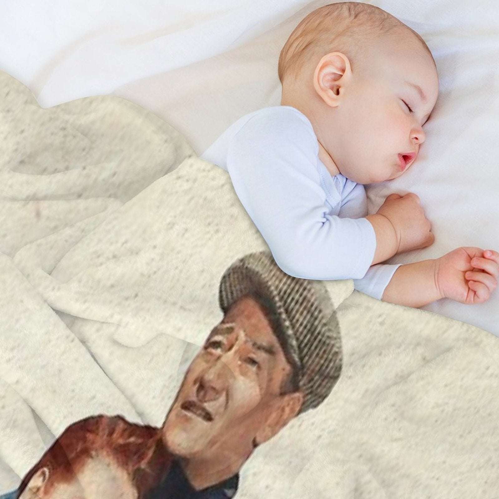 The Quiet Man - Watercolor Velvety-soft Throw Blanket