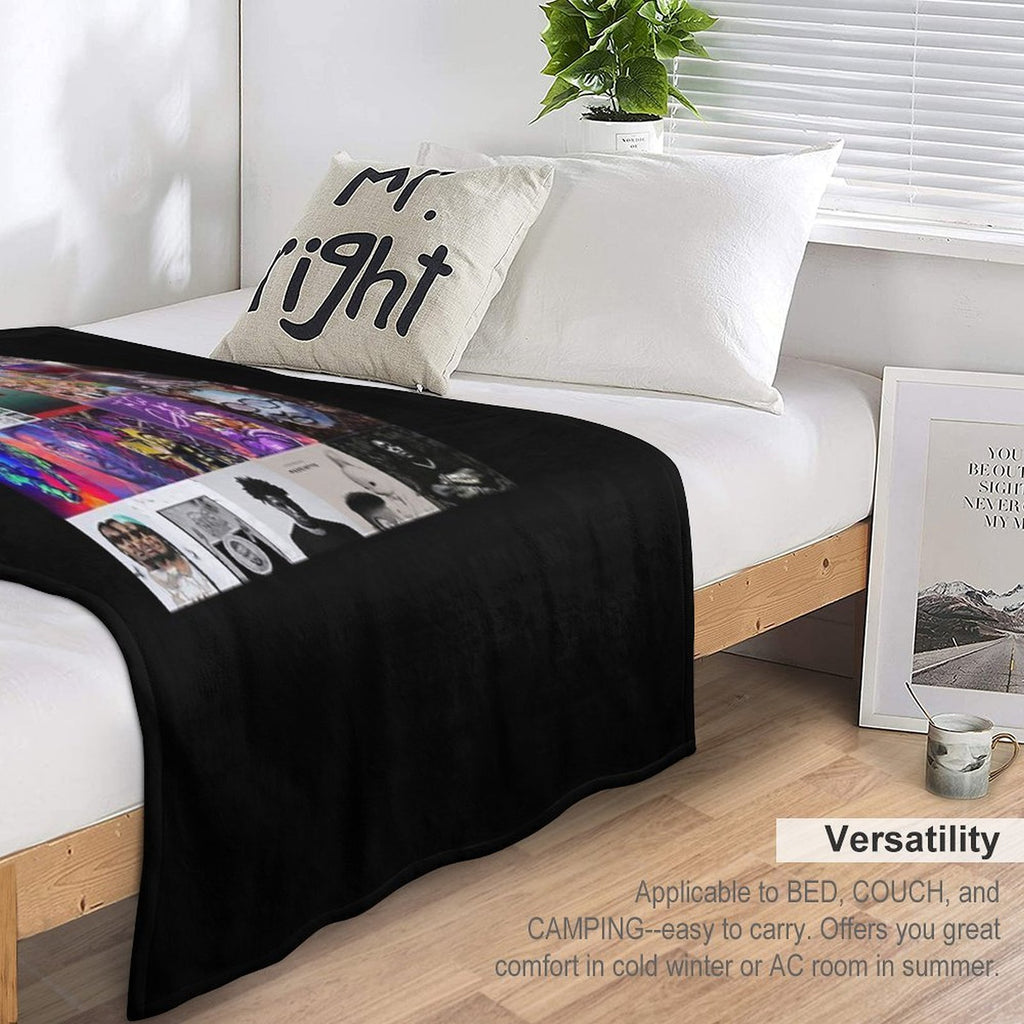 Copy of Custom- Michael Ricciardi Travel-friendly Throw Blanket