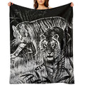 Cobija Del Tigre Mexican Blanket Tiger Meme Plush Throw Blanket