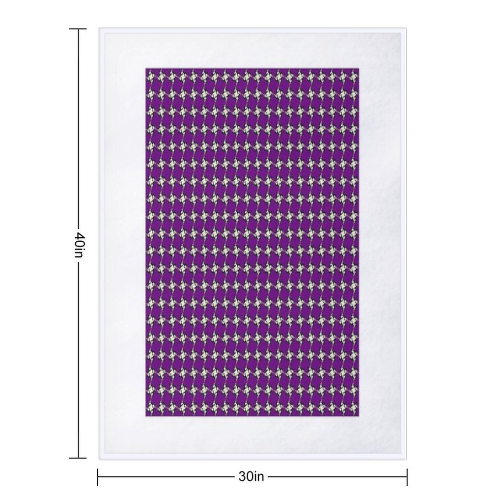 Star Mauve Design Pattern Compact Throw Blanket