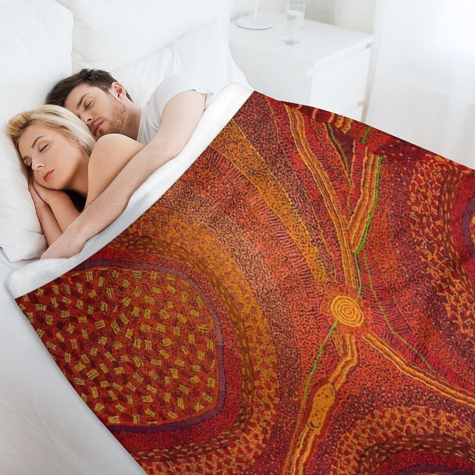 Australian Aboriginal Art Vintage Quick-dry Throw Blanket