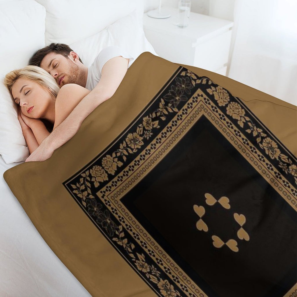 Love Garden Dependable Golden Tan Multi-functional Throw Blanket