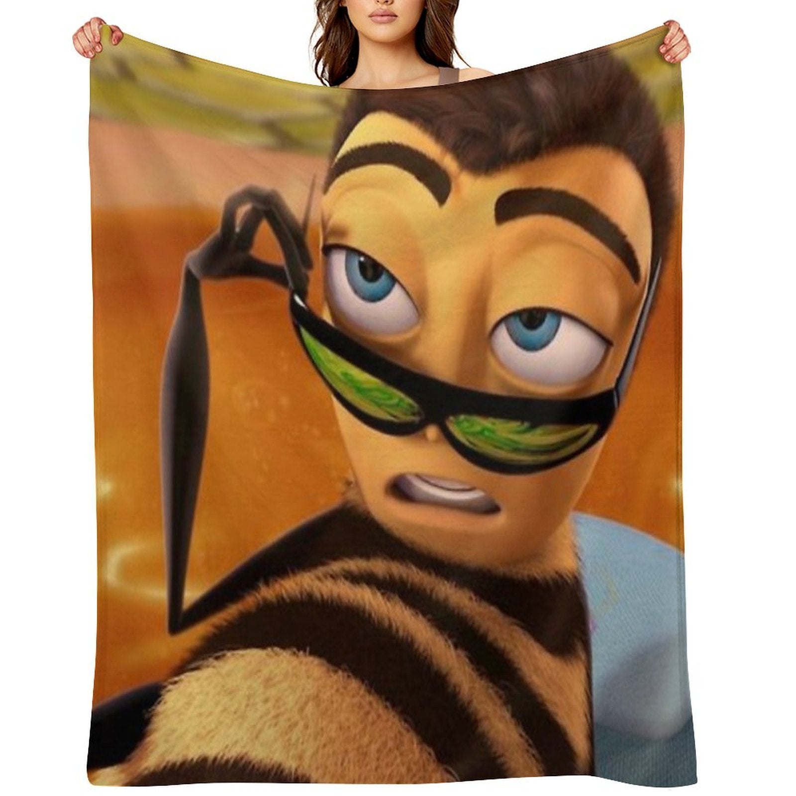 Bee Movie Barry Benson Meme Gift-ready Throw Blanket