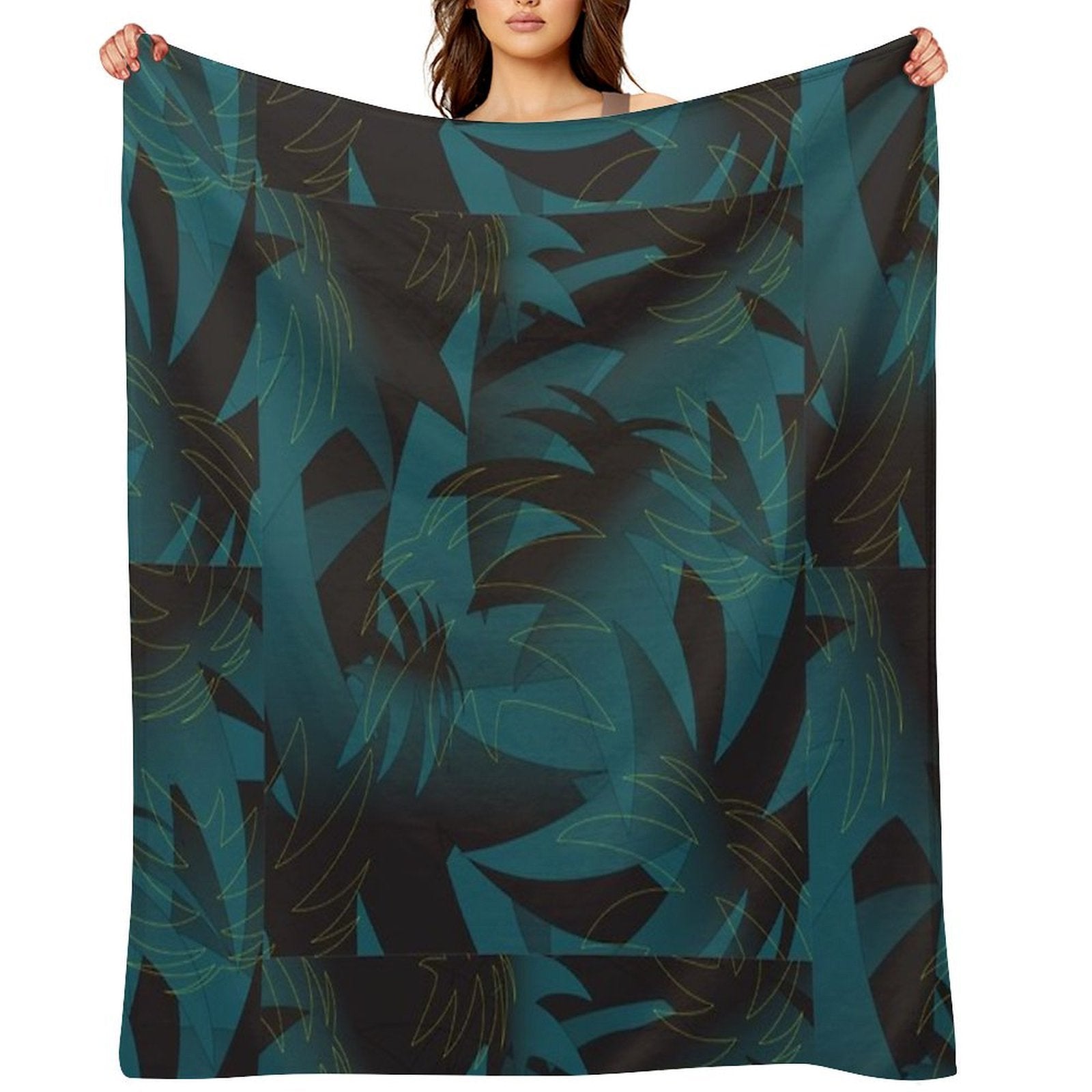 Tropical Pattern Comfort Throw Blanket