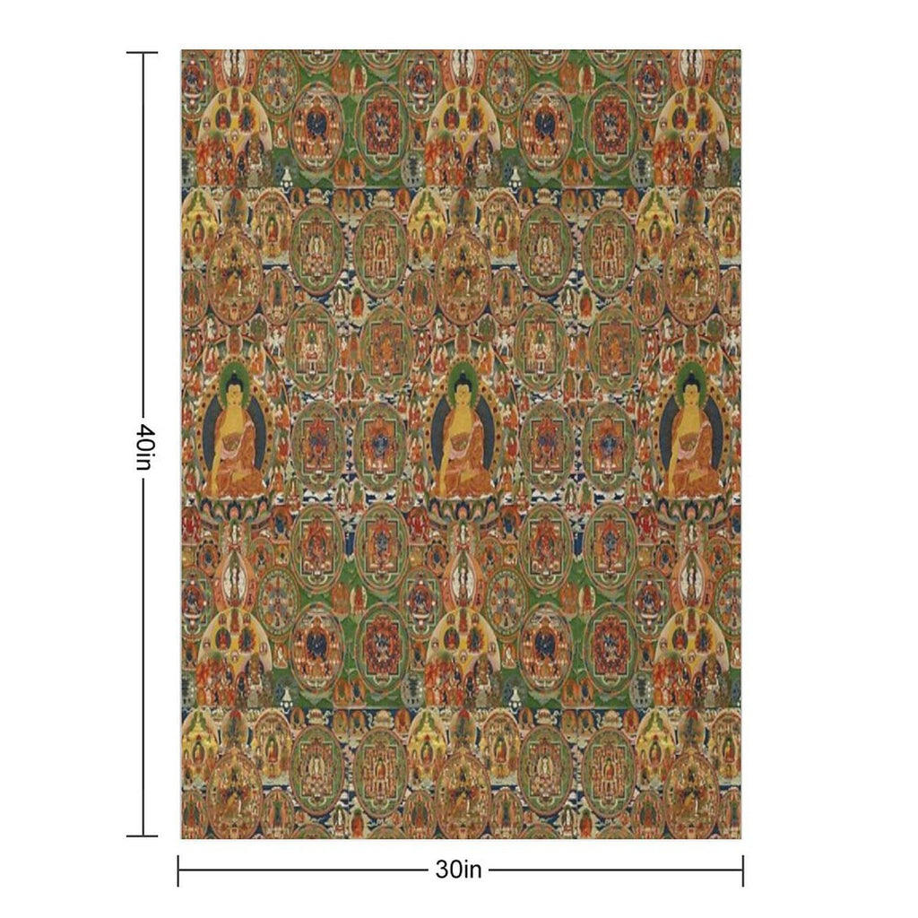 Buddha Velvety-soft Throw Blanket